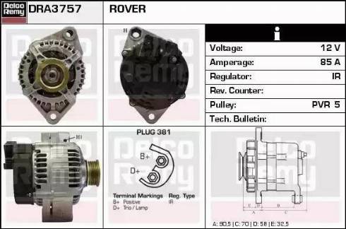 Remy DRA3757 - Alternator www.molydon.hr