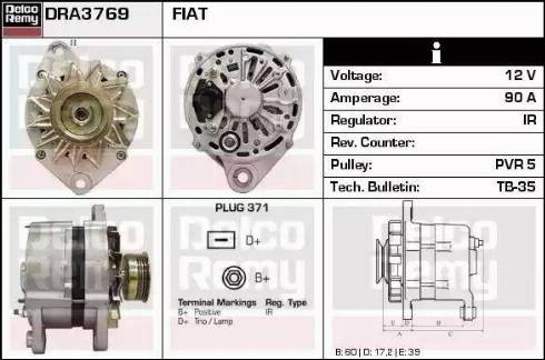 Remy DRA3769 - Alternator www.molydon.hr