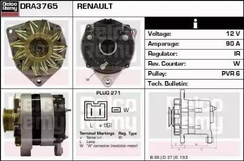 Remy DRA3765 - Alternator www.molydon.hr