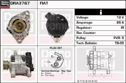 Remy DRA3767 - Alternator www.molydon.hr