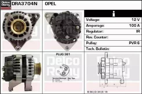 Remy DRA3704N - Alternator www.molydon.hr