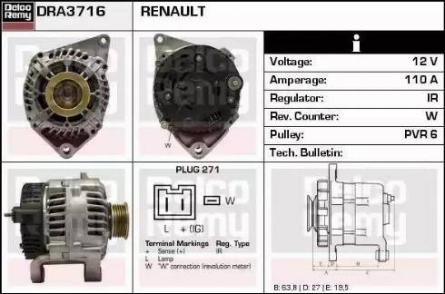 Remy DRA3716 - Alternator www.molydon.hr