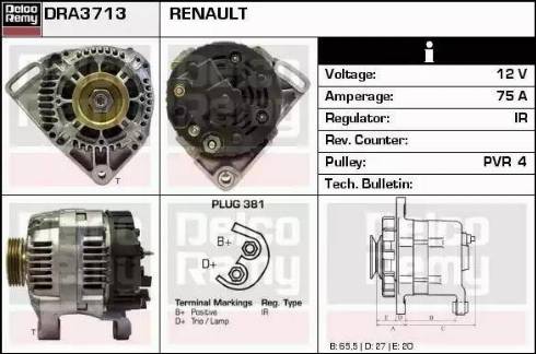 Remy DRA3713 - Alternator www.molydon.hr