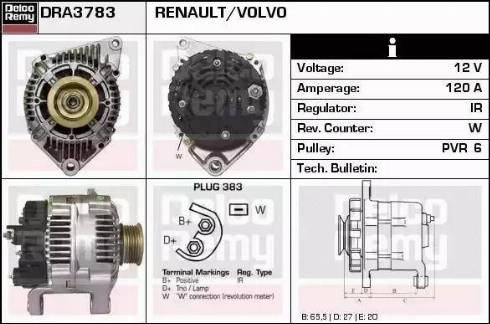 Remy DRA3783 - Alternator www.molydon.hr