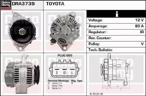 Remy DRA3739 - Alternator www.molydon.hr