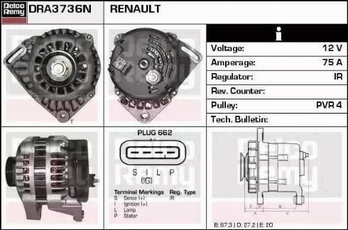 Remy DRA3736N - Alternator www.molydon.hr