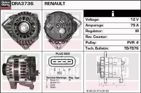 Remy DRA3736N - Alternator www.molydon.hr