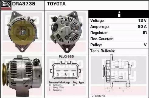 Remy DRA3738 - Alternator www.molydon.hr