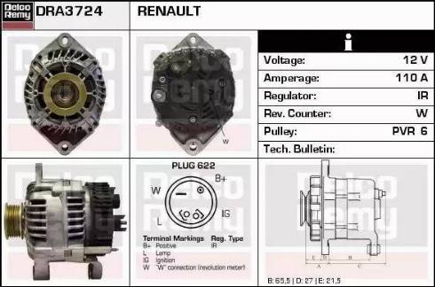 Remy DRA3724 - Alternator www.molydon.hr