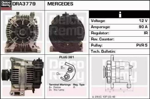 Remy DRA3779 - Alternator www.molydon.hr