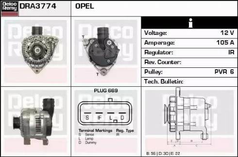 Remy DRA3774 - Alternator www.molydon.hr