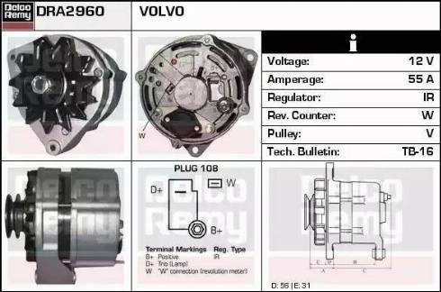 Remy DRA2960 - Alternator www.molydon.hr