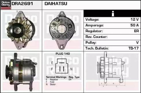 Remy DRA2691 - Alternator www.molydon.hr