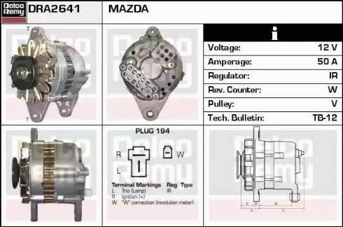 Remy DRA2641 - Alternator www.molydon.hr