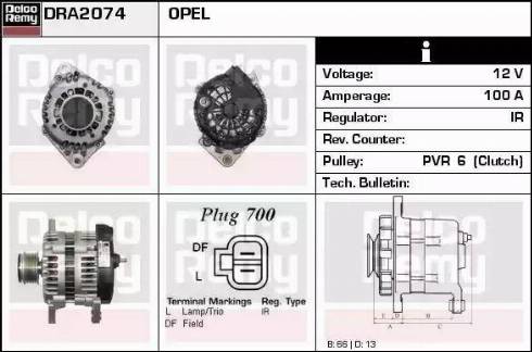 Remy DRA2074 - Alternator www.molydon.hr