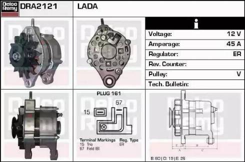 Remy DRA2121 - Alternator www.molydon.hr