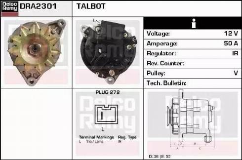 Remy DRA2301 - Alternator www.molydon.hr