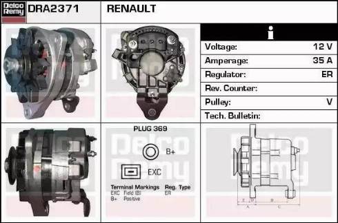 Remy DRA2371 - Alternator www.molydon.hr