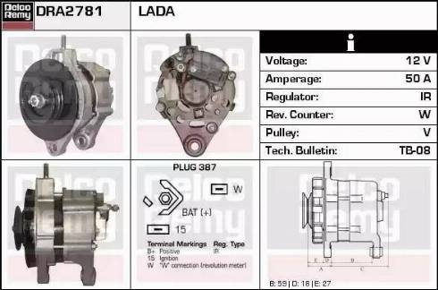 Remy DRA2781 - Alternator www.molydon.hr