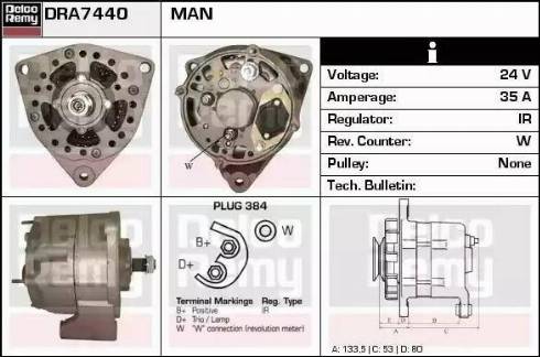 Remy DRA7440 - Alternator www.molydon.hr