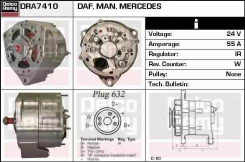 Remy DRA7410 - Alternator www.molydon.hr