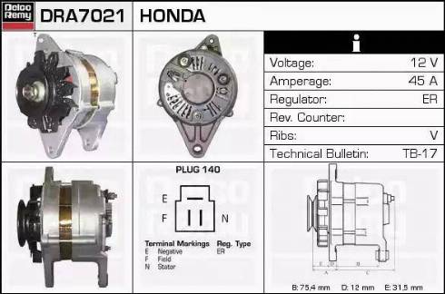 Remy DRA7021 - Alternator www.molydon.hr