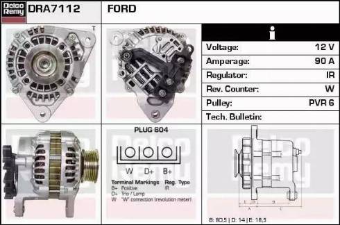 Remy DRA7112 - Alternator www.molydon.hr