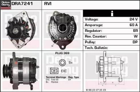 Remy DRA7241 - Alternator www.molydon.hr