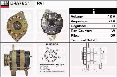 Remy DRA7251 - Alternator www.molydon.hr