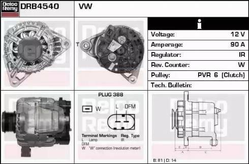 Remy DRB4540 - Alternator www.molydon.hr