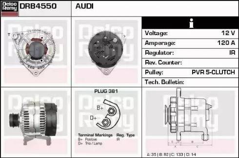 Remy DRB4550 - Alternator www.molydon.hr