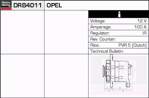 Remy DRB4011 - Alternator www.molydon.hr