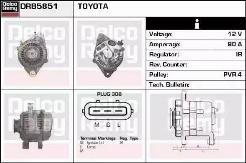 Remy DRB5851 - Alternator www.molydon.hr