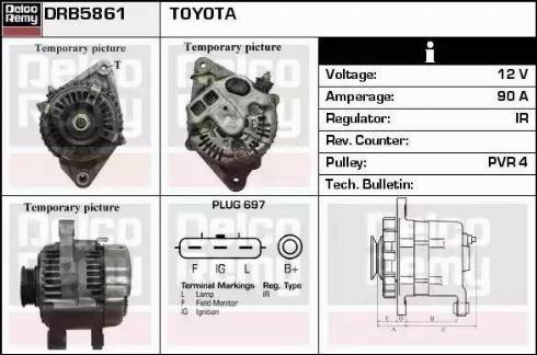 Remy DRB5861 - Alternator www.molydon.hr