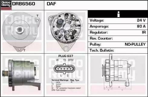 Remy DRB6560 - Alternator www.molydon.hr