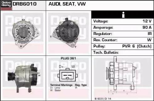 Remy DRB6010 - Alternator www.molydon.hr