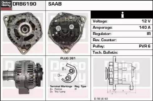 Remy DRB6190 - Alternator www.molydon.hr