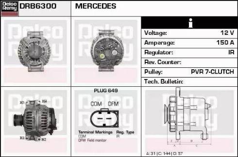 Remy DRB6300 - Alternator www.molydon.hr