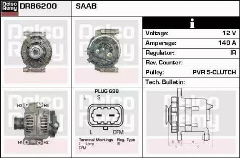 Remy DRB6200 - Alternator www.molydon.hr