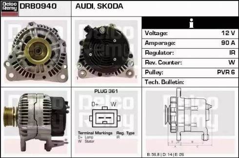 Remy DRB0940 - Alternator www.molydon.hr