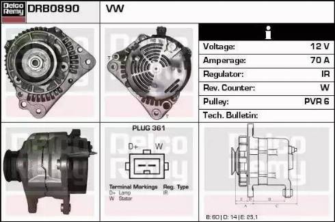 Remy DRB0890 - Alternator www.molydon.hr