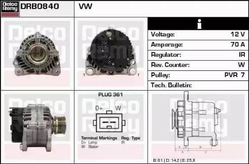 Remy DRB0840 - Alternator www.molydon.hr