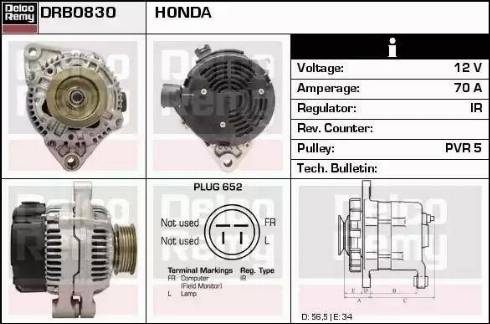 Remy DRB0830 - Alternator www.molydon.hr