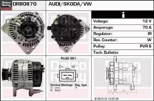 Remy DRB0870 - Alternator www.molydon.hr