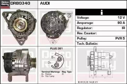 Remy DRB0340 - Alternator www.molydon.hr