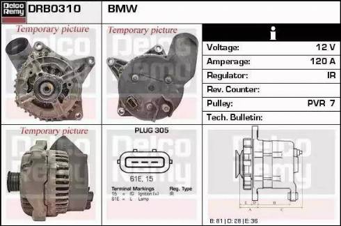 Remy DRB0310 - Alternator www.molydon.hr