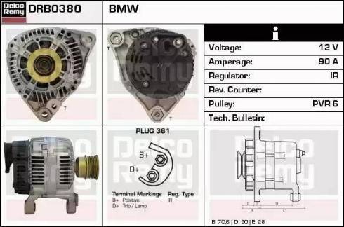 Remy DRB0380 - Alternator www.molydon.hr