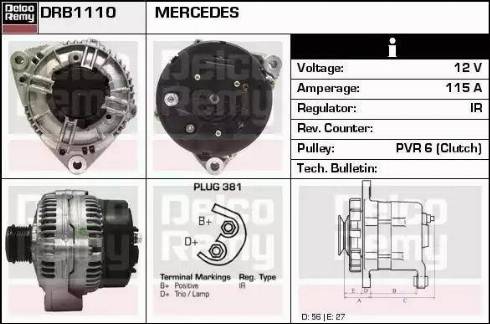 Remy DRB1110 - Alternator www.molydon.hr