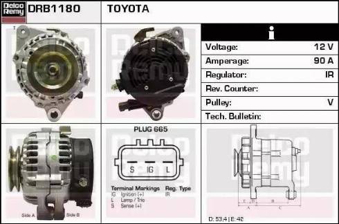 Remy DRB1180 - Alternator www.molydon.hr