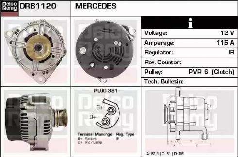 Remy DRB1120 - Alternator www.molydon.hr